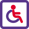 Disability section for the physical challenged way icon