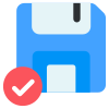verified floppy icon