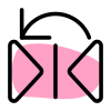 Flip horizontal to vertical in left orientation icon