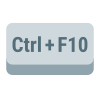 tecla ctrl-mais-f10 icon