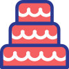 Birthday cake icon