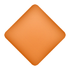 大きなオレンジ色のダイヤモンドの絵文字 icon