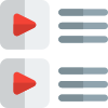 Online platform for news and digital media embedded at left icon