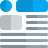 CAD engineering drawing article layout with graphical interface icon