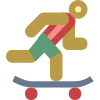 Faire du skateboard icon