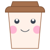 Café kawaii icon