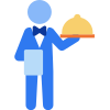 Waiter food icon