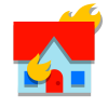 casa en llamas icon