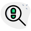 Tracking footstep isolated on a white background icon