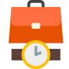 가방과 시계 icon