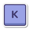 K Key icon