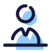 Schoolboy at a Desk icon