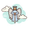 anjo com espada icon