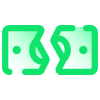 dinero dividido icon