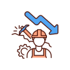 Mining Industry Decline icon
