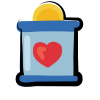 caixa de caridade icon