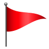bandeira triangular icon