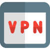 Virtual private network for secure web browsing experience icon