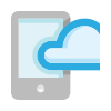 Mobile cloud icon