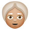 vecchia donna con carnagione media icon