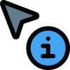 Information or help logo mouse cursor selection icon