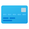 Parte delantera de tarjeta bancaria icon