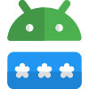 Latest Android software with password authentication layout icon