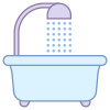 Dusche und Badewanne icon