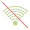 Wi-fi desligado icon