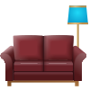 Couch und Lampe icon