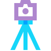 Caméra sur trépied icon