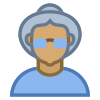 Person Old Female Skin Type 5 icon