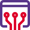 Router networking login on a web browser connection icon