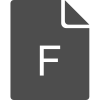 F File icon