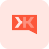 Klout a website and mobile app for social media user ranking icon