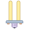 Bombilla fluorescente icon