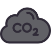 CO2 Cloud icon