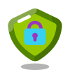 Escudo de seguridad verde icon