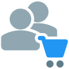 Bulk group buying option on a e-Commerce website portal icon