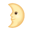 上弦の月の顔 icon