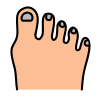 dita dei piedi icon