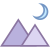 Paisagem noturna icon