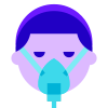 Maschera di ossigeno paziente icon