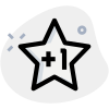 Single star rating for the below the average performance icon