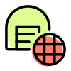 Worldwide shipping storage facility logotype globe layout icon