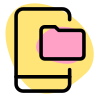 Mobile phone internal folders on an android operating system icon