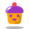 Petit gâteau kawaii icon