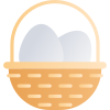 Eggs basket icon