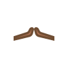 Moustache trait de crayon icon