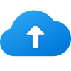 In die Cloud laden icon